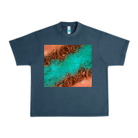 Midnight Navy leather turquoise glitter tumbler Urban Heavy Tee - Jasminsmagicworld