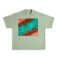 Leather Turquoise Glitter Tumbler Urban Heavy Tee | Teevron