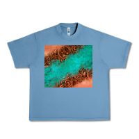Pebble Blue leather turquoise glitter tumbler Urban Heavy Tee - Jasminsmagicworld