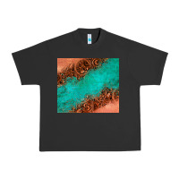 Pigment Black leather turquoise glitter tumbler Urban Heavy Tee - Jasminsmagicworld