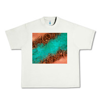 Pistachio leather turquoise glitter tumbler Urban Heavy Tee - Jasminsmagicworld