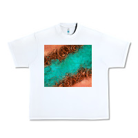 White leather turquoise glitter tumbler Urban Heavy Tee - Jasminsmagicworld