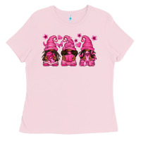 Bubblegum Pink breast cancer afro gnomies Ladies Tee - texasbilliewilder