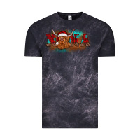 Cloud Black christmas nana highland cow Vintage Tee - BarkalooDesign