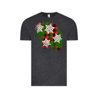 Vintage Black christmas patch Vintage Tee - AdoDesignShop