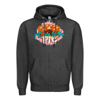Charcoal Heather Just Here For The Pie Zipper Hoodie - LillyAllenDesigns