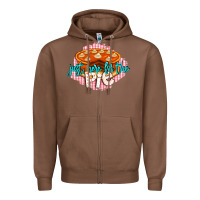 Chestnut Just Here For The Pie Zipper Hoodie - LillyAllenDesigns