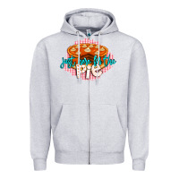 Heather Grey Just Here For The Pie Zipper Hoodie - LillyAllenDesigns