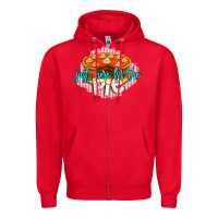 Red Just Here For The Pie Zipper Hoodie - LillyAllenDesigns