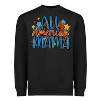 Black all american mama Heavyweight Sweatshirt - MaliasSmallBusiness
