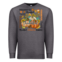 Charcoal Heather Thankful Premium Sweatshirt - texasbilliewilder