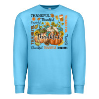 Ocean Blue Thankful Premium Sweatshirt - texasbilliewilder