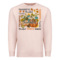 Pale Pink Thankful Premium Sweatshirt - texasbilliewilder