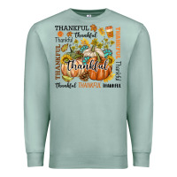 Seafoam Thankful Premium Sweatshirt - texasbilliewilder