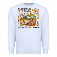 White Thankful Premium Sweatshirt - texasbilliewilder