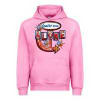 Fuchsia Pink Leave me alone anti Valentine's Day Urban Hoodie - FaDigitalArtStudio
