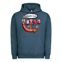 Pigment Midnight Navy Leave me alone anti Valentine's Day Urban Hoodie - FaDigitalArtStudio