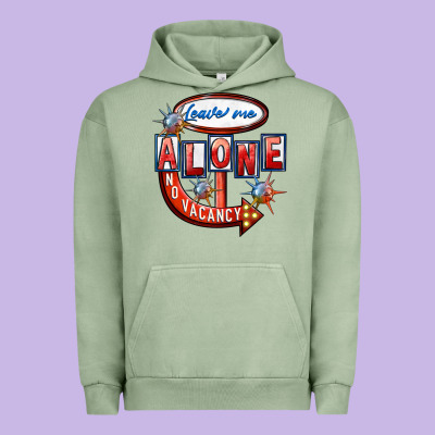 Leave Me Alone Anti Valentine's Day Urban Hoodie Designed By Fadigitalartstudio