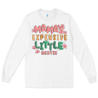 White mamas expensive little bestie Long Sleeve Tee - MaliasSmallBusiness