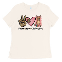 Bone peace love chihuahua Ladies Tee - JahusDesignShop