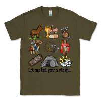 Army Green let me tell you a story Classic Tee - MaliasSmallBusiness