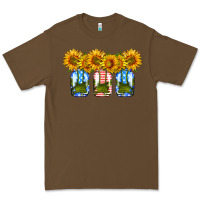 Cacao american sunflower mason jar Premium Tee - HRA Design Shop