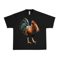Black American Game Rooster Urban Heavy Tee - LillyAllenDesigns