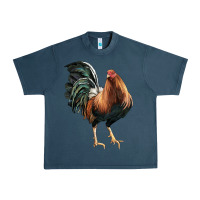 Midnight Navy American Game Rooster Urban Heavy Tee - LillyAllenDesigns