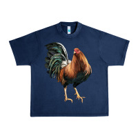Navy American Game Rooster Urban Heavy Tee - LillyAllenDesigns