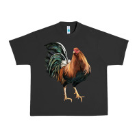 Pigment Black American Game Rooster Urban Heavy Tee - LillyAllenDesigns