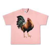 Salmon American Game Rooster Urban Heavy Tee - LillyAllenDesigns
