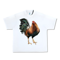 White American Game Rooster Urban Heavy Tee - LillyAllenDesigns