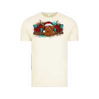 Vintage Arctic christmas mom highland cow Vintage Tee - BarkalooDesign