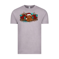 Vintage Zinc christmas mom highland cow Vintage Tee - BarkalooDesign