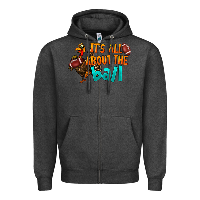 It's All About The Ball Zipper Hoodie by LillyAllenDesigns | Teevron