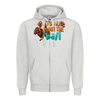 Dove Grey It's All About The Ball Zipper Hoodie - LillyAllenDesigns