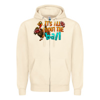 Sandshell It's All About The Ball Zipper Hoodie - LillyAllenDesigns