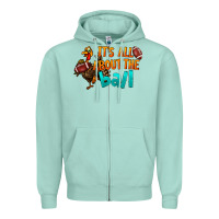 Seafoam It's All About The Ball Zipper Hoodie - LillyAllenDesigns