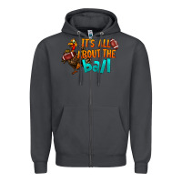 Smoke It's All About The Ball Zipper Hoodie - LillyAllenDesigns