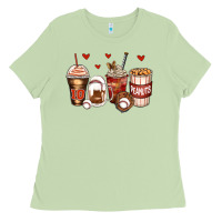 Matcha baseball coffee cups Ladies Tee - Zillion Design Studio