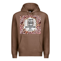 Chestnut i can do all things with leopard and glitter Premium Hoodie - TumblerDesignByShophia