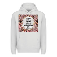 Dove Grey i can do all things with leopard and glitter Premium Hoodie - TumblerDesignByShophia