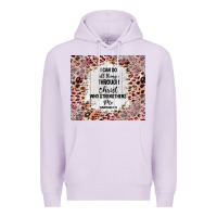 Lilac i can do all things with leopard and glitter Premium Hoodie - TumblerDesignByShophia