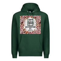 Sports Green i can do all things with leopard and glitter Premium Hoodie - TumblerDesignByShophia