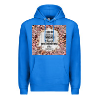 True Royal i can do all things with leopard and glitter Premium Hoodie - TumblerDesignByShophia