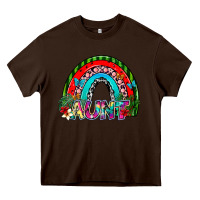 Chocolate Brown aunt Heavy Core Tee - SublimationCraftShop