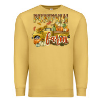 Antique Gold Pumpkin farm with truck Premium Sweatshirt - texasbilliewilder