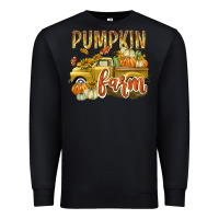 Black Pumpkin farm with truck Premium Sweatshirt - texasbilliewilder