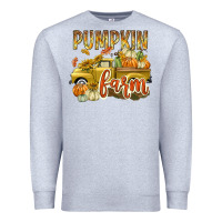 Heather Grey Pumpkin farm with truck Premium Sweatshirt - texasbilliewilder