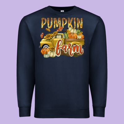 Pumpkin Farm With Truck Premium Sweatshirt Designed By Texasbilliewilder